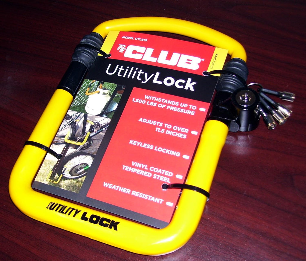 Winner International Utility Lock - Durable Security Solution for Sizes 8.5"-11.5" - Yellow