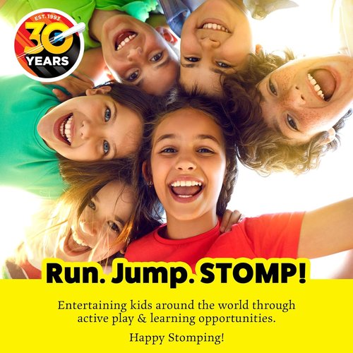 Dueling Stomp Hopper Pogo Stick - Fun Foam Jumper for Kids - Soft Grips & Stretchy Bands - Ideal for Ages 3-5