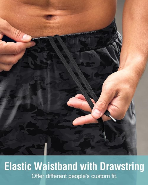 G Gradual Men's Athletic Running Shorts - Quick Dry with Zipper Pockets | 7", 5", 9" Sizes for Gym & Hiking