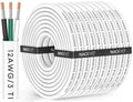 NAOEVO 12 Gauge Marine Wire - Waterproof 12/3 Triplex Electrical Cable | 100FT Insulated PVC for Boats & RVs