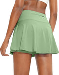 SANTINY Women's Pleated Tennis Skirt - High Waisted Athletic Golf Skorts with 4 Pockets | Perfect for Running & Casual Wear