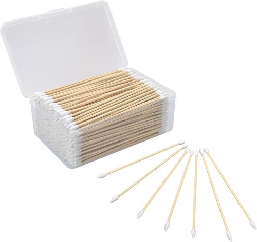 BOOSTEADY Cotton Gun Cleaning Swabs - 6 Inch with Durable Bamboo Handle | Choose Your Tip