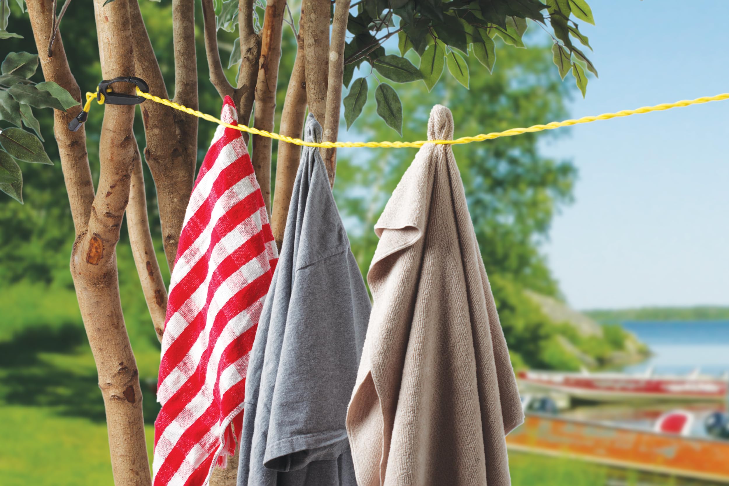 Coghlan's Bungee Clothesline, 6 ft Elastic Cord for Travel, Camping, and Outdoor Use, No Clips Needed, Lightweight and Compact Design for Drying Clothes, Towels, and Gear Anywhere