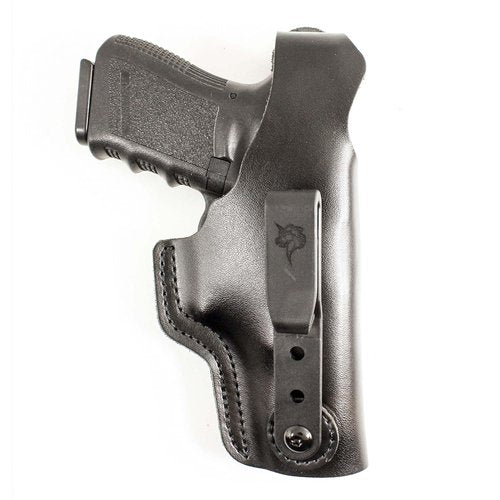 DeSantis Dual Carry II IWB/OWB Holster- Leather Holster, Fits GLOCK 19/19 GEN 5/19X/23/32/36/45/48, Beretta Cougar 9/40, S&W 99/990 L 4"", SIG P225/P228/P229/P225-A1/P220 Carry- Right Hand Draw, Black