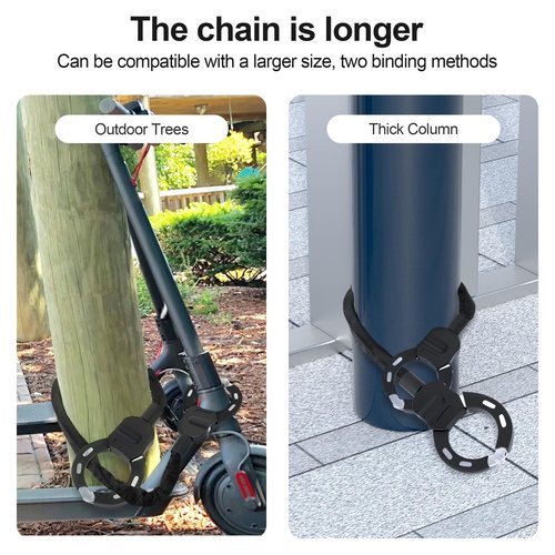 Electric Scooter Lock, Bike Locks High Security with 3 Keys, 36in Heavy Duty Bike Lock Chain for Segway, Ninebot, Razor, Xiaomi and Electric Scooter