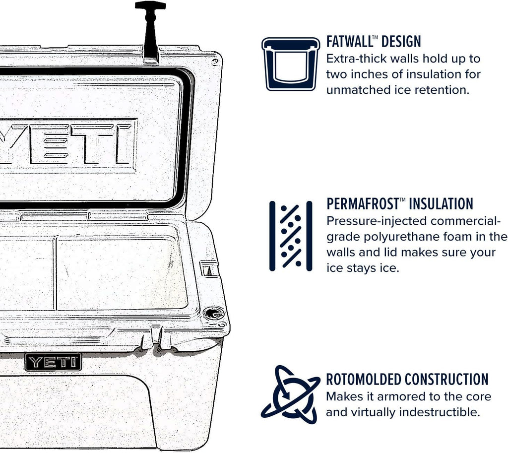 YETI Tundra 125 Hard Cooler - Durable Insulation for Ultimate Ice Retention | Perfect for Outdoor Adventures