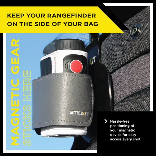 STICKIT Metal Landing Pad I Bag Clip for Quick and Easy Use of Magnetic Golf Gear & Accessories with Convenient Positioning on Your Golf Bag