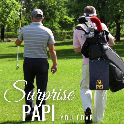 CybGene Papi Golf Towel, Papi Gifts on Father‘s Day, 15.8 x 23.6 inches Microfiber Golf Towel for Golf Bags