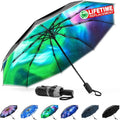 G4Free 42-Inch Eco Windproof Folding Umbrella - Durable Double Canopy for Rain & Sun | Auto Open/Close