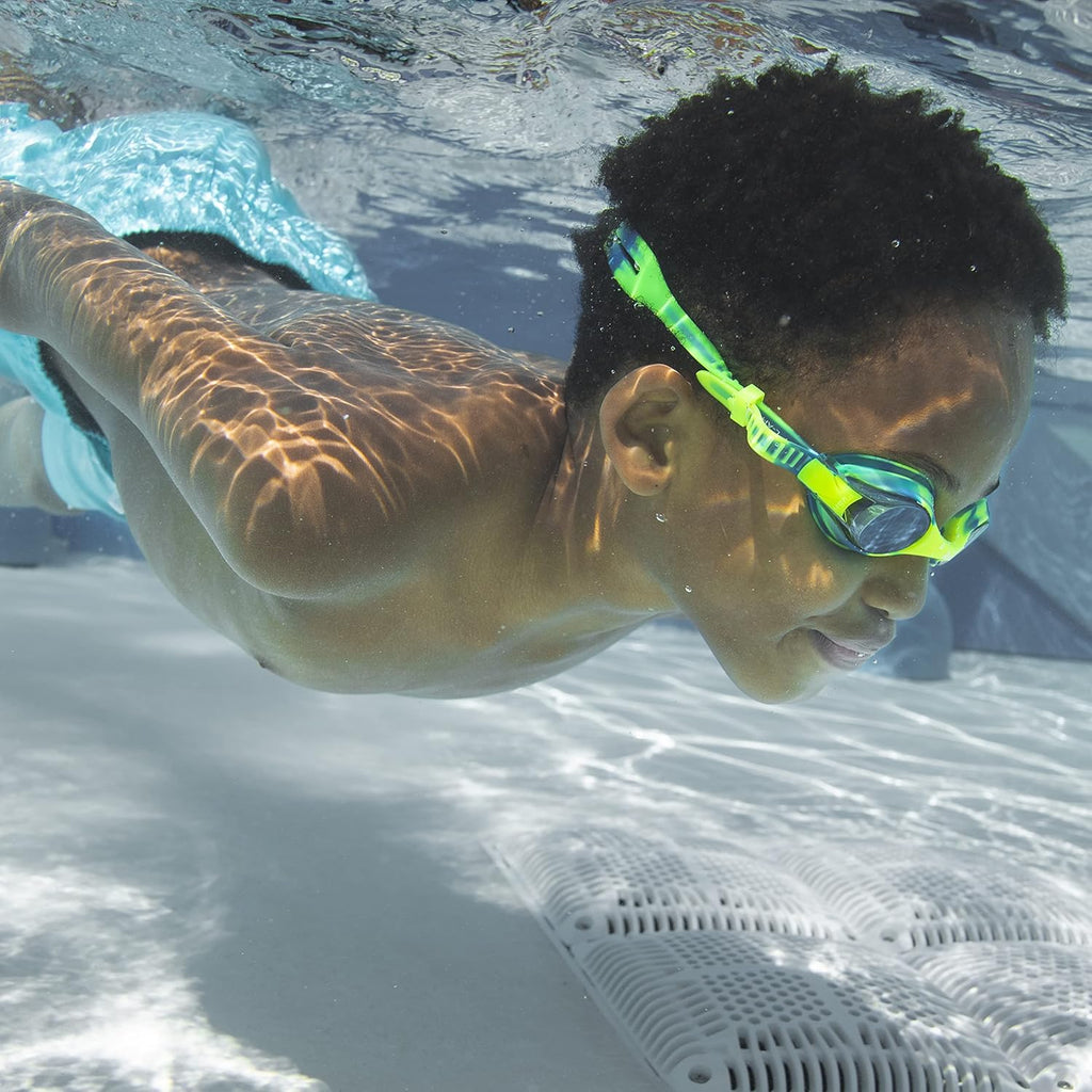TYR Swimple Kids' Mirrored Swimming Goggles - Anti-Fog, UVA/UVB Protection for Training & Recreation