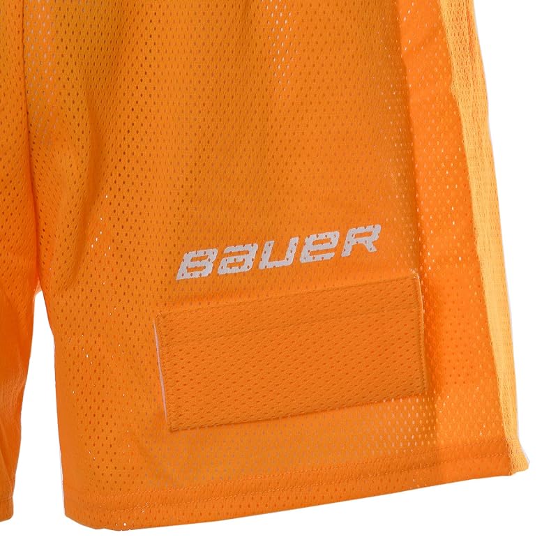 Bauer Core Mesh Jock Shorts with Cup – Orange, Large