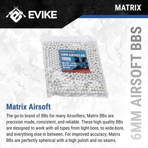 Matrix Airsoft - Match Grade 6mm Airsoft BBs | High Precision & Consistent Performance