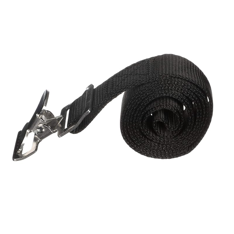 Fuel Tank Strap Set for 3-6 Gallon Tanks, 48" 1" White Nylon Web Strap w/ Snap & Buckle