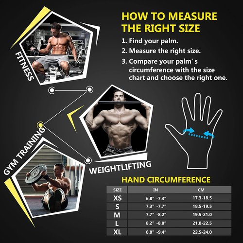 Ihuan Weight Lifting Gym Workout Gloves - Ideal for Men & Women | Perfect for Training & Fitness