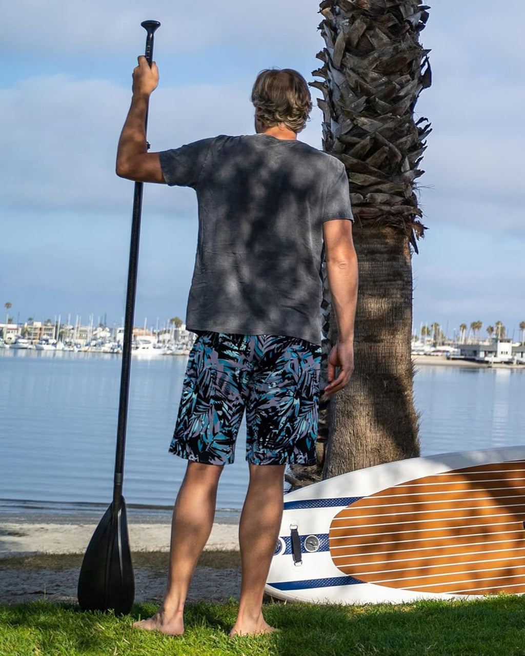 Surf Cuz Men's Swim Trunks - Quick-Dry 7" Swim Shorts with Compression Liner | Stretchy Comfort