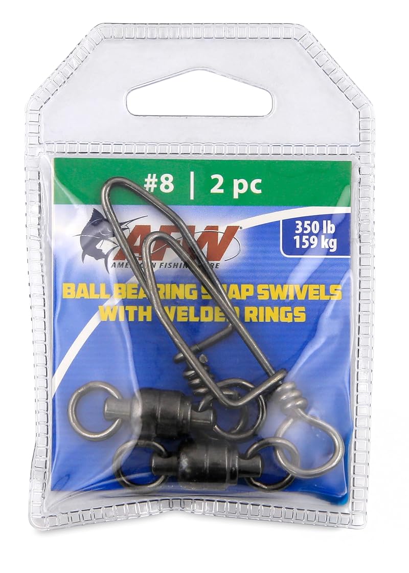 Solid Brass Ball Bearing Snap Swivels #2-10 | 44lb-450lb | Gunmetal Black