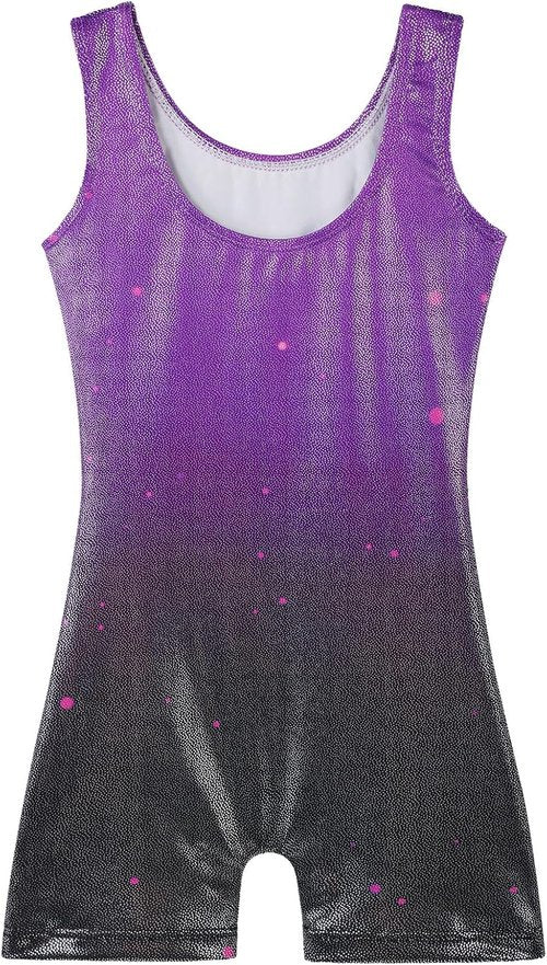 BAOHULU Toddler Girls' Gymnastics Leotard - Sparkle Embroidery One-Piece Biketard