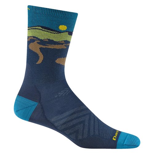 Darn Tough Vermont, Mens, Ridge Runner Micro Crew Ultra-Lightweight, Midnight, Large
