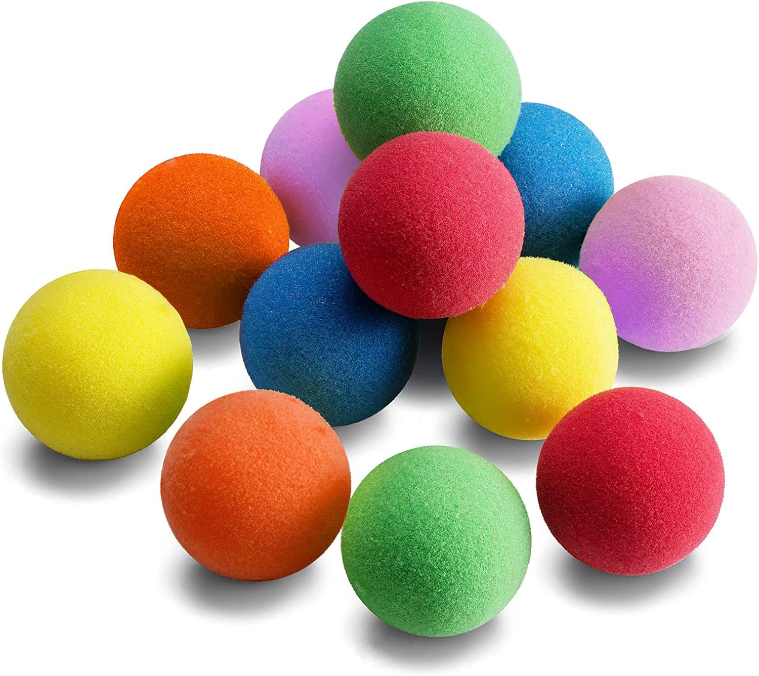 Skiennix Soft Foam Balls - 12 Lightweight Mini Play Balls in Vibrant Assorted Colors | Safe Indoor Fun