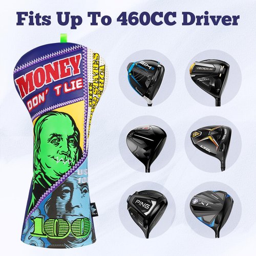 Craftsman Golf Club Cover Funny Driver Headcover Franklin Golf Club Head Cover Leather Driver Cover for Men Golf Gifts