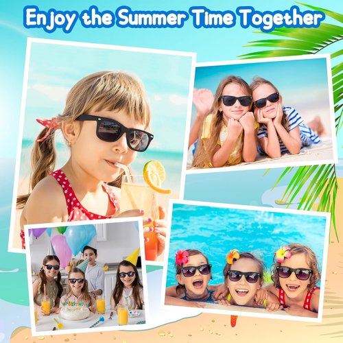 ASTARON 8 Pack Kids' Novelty Sunglasses - Fun Summer Beach Party Favors | Perfect for Goody Bags