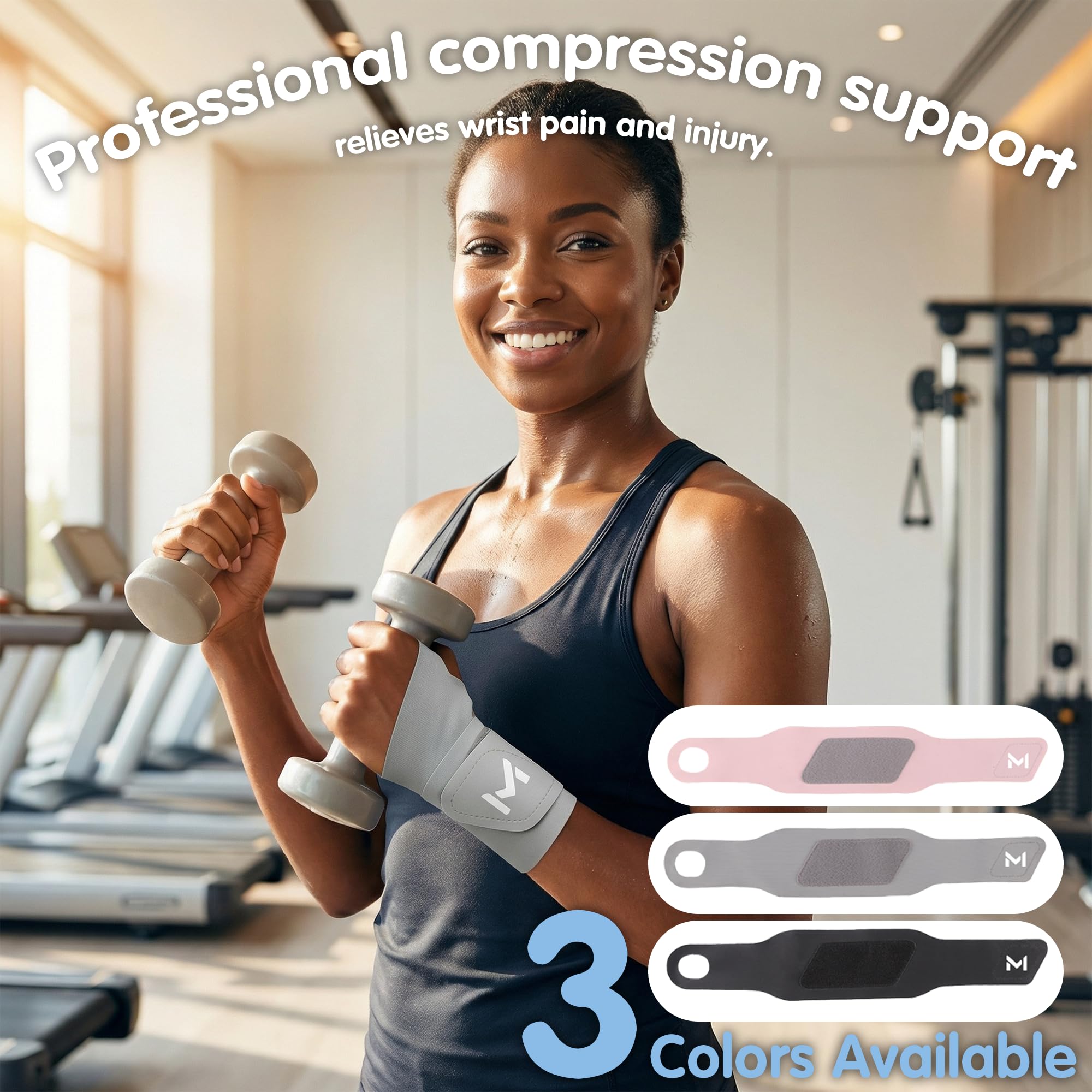 joxipe Ultra Thin wrist brace(2 Pack) Thin Wrist Brace for Carpal Tunnel & TFCC Support – Breathable Compression Wrist Wrap for Tendonitis, Arthritis & Repetitive Strain, Fits Left or Right Hand (Pink)