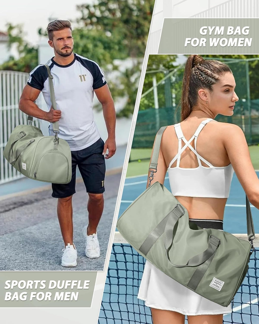 Skiennix Women's Gym Bag - Stylish Travel Duffel Tote for Weekend Getaways | Versatile & Spacious