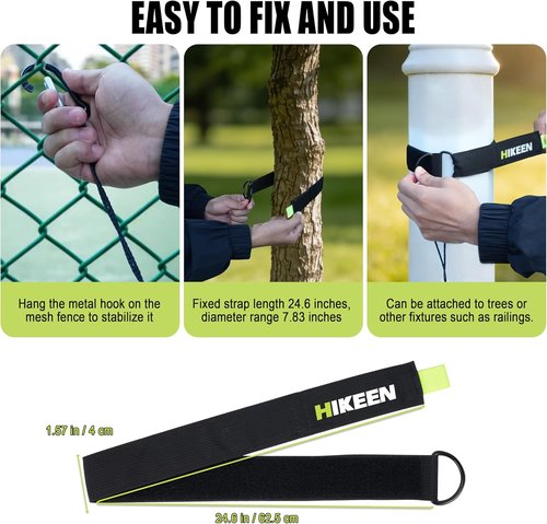 Hikeen Baseball Batting Trainer - Hitting Practice Equipment with 20m Rope | Outdoor Rebound Swing Trainer for All Ages