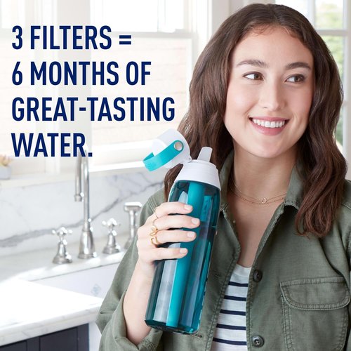 Brita Replacement Water Bottle Filters - BPA-Free, Lasts 40 Gallons | 6-Pack for Eco-Friendly Hydration