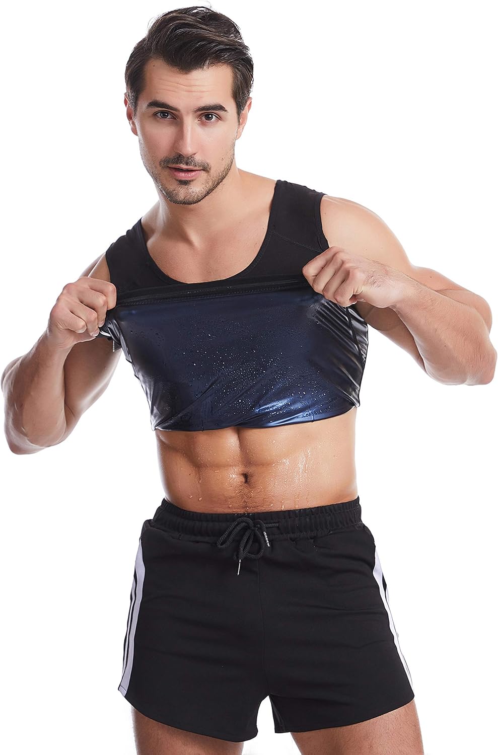 Skiennix Sauna Vest for Men - Weight Loss Compression Body Shaper | Gym Workout Tank Top