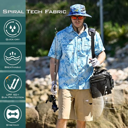 KastKing Rekon Men's Fishing Cargo Shorts - Quick Dry Casual Hiking & Tactical Gear | Versatile Travel Wear