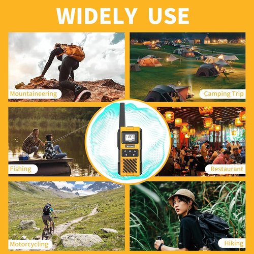 G1Pro Walkie Talkies - IP67 Waterproof Heavy Duty Two-Way Radios | Rechargeable 2W, 22 Channels (2-Pack)
