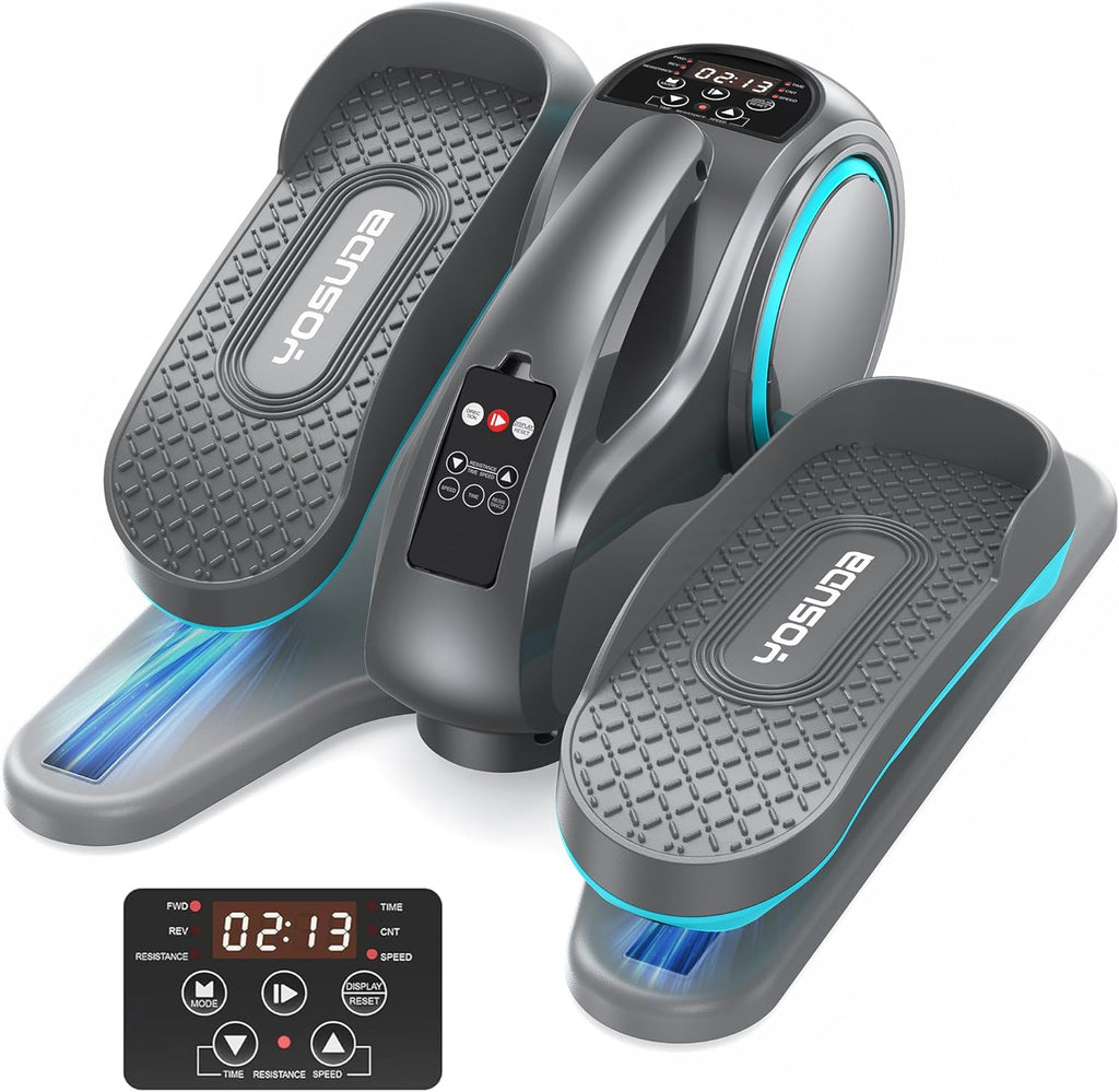 YOSUDA Under Desk Elliptical - Quiet & Portable Electric Seated Pedal Exerciser with 10 Resistance Levels