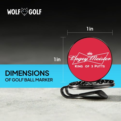 Golf Ball Marker Hat Clip | 3 Pack | Choose Your Golf Gift Set | Golf Marker Magnetic Hat Clips | Funny Golf Gifts | Funny Golf Accessories for Men & Womens Golf Markers