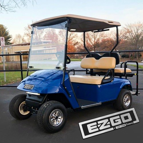 CartClan Name Plate for EZGO TXT 1994-2010 Gas & Electric Golf Carts 71037G01 - Silver and Black