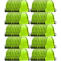 GoodtoU Drawstring Bags, Drawstring Backpack for Sport, Traveling, Team (60Pcs, Fluorescent Green)