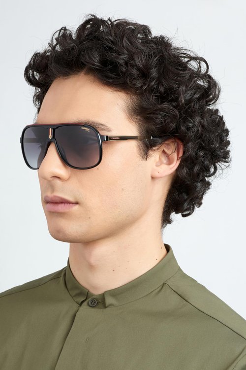 Carrera CARRERA 1007/S Black Gold/Grey Shaded 62/10/140 men Sunglasses