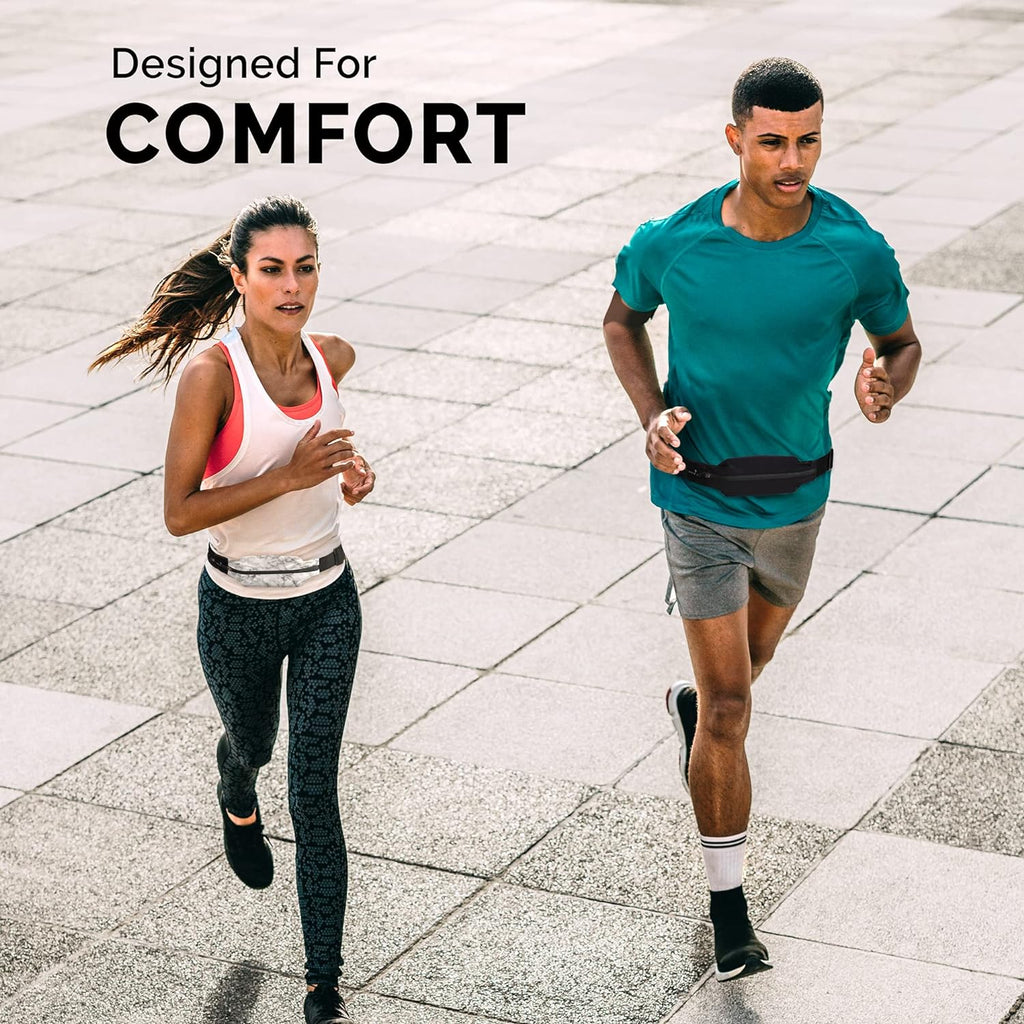 Back Bay Slim Running Belt - Fits All Phones | Versatile Fanny Pack for Runners & Workout Gear