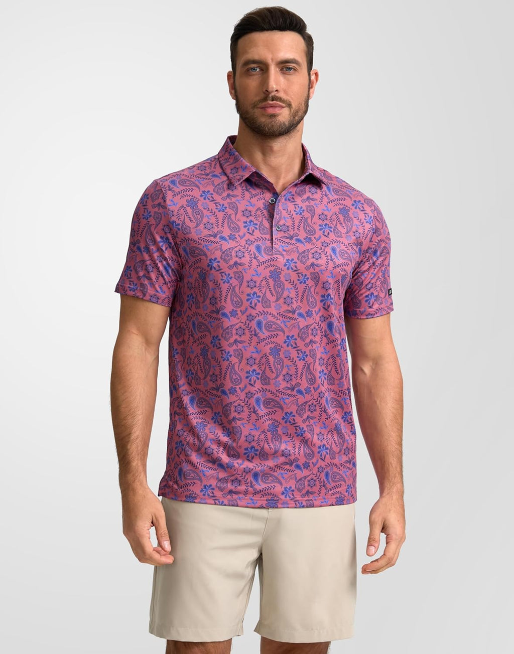 Obla Men's Golf Polo Shirt - Short Sleeve Dry Fit Performance | Moisture-Wicking Casual Design