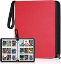 Skiennix 900 Pockets Card Binder - Durable Trading Card Holder Album for Sports & Game Cards (Red)