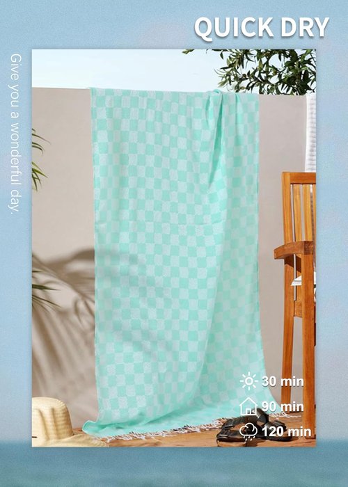 Antfuny Extra Large Turkish Beach Towels - Quick Dry, Sand-Free, Soft Cotton | 2 Pack, Lightweight & Compact