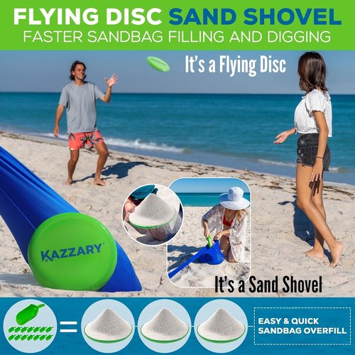 Beach Tent by UPF50+ | Lightweight Sun Shade Canopy with Sandbags & Stability Poles - 7ft Tall for Outdoor Adventures