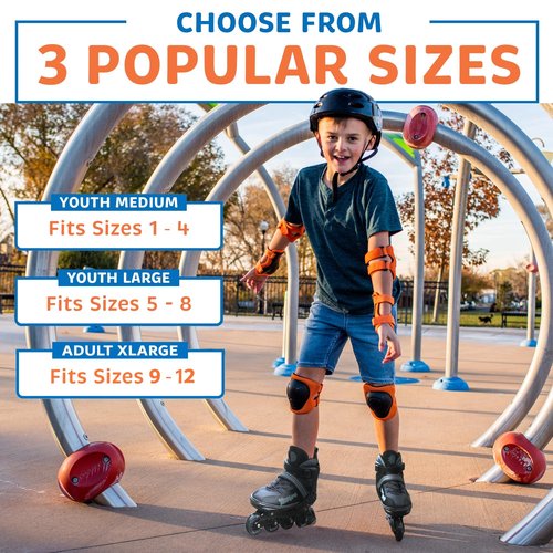 Xino Sports 2 in 1 Adjustable Combo Skates - Pro Quality - Beginner Friendly with Illuminating LED Light-Up Wheels, Interchangeable Skates for Boys & Girls for Indoor and Outdoor Use (Gray,XL 9-12)