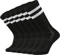 SOX TOWN Unisex Cushioned Crew Athletic Socks - Moisture-Wicking, Breathable Comfort for Men & Women