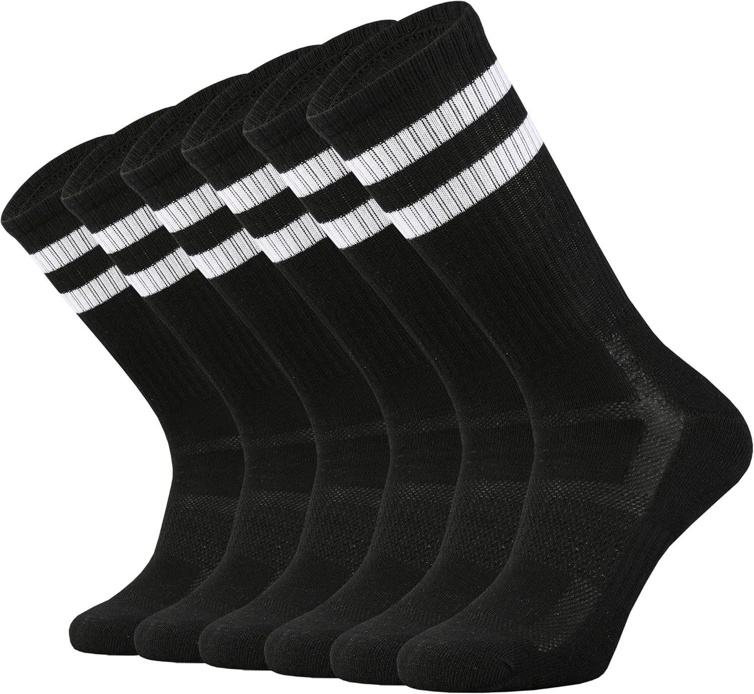 SOX TOWN Unisex Cushioned Crew Athletic Socks - Moisture-Wicking, Breathable Comfort for Men & Women