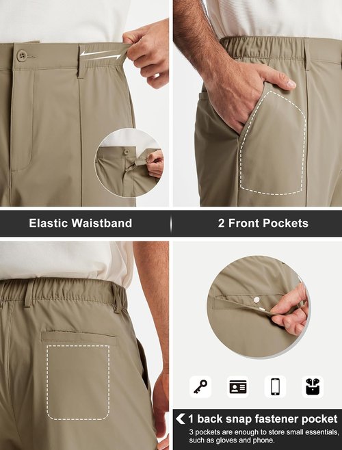 Libin Men's Golf Shorts - Classic Fit, Quick-Dry & Lightweight for All-Day Comfort | Summer Casual Wear