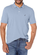 Nautica Men's Classic Fit Polo Shirt - Short Sleeve with Dual Tipped Collar | Stylish Comfort