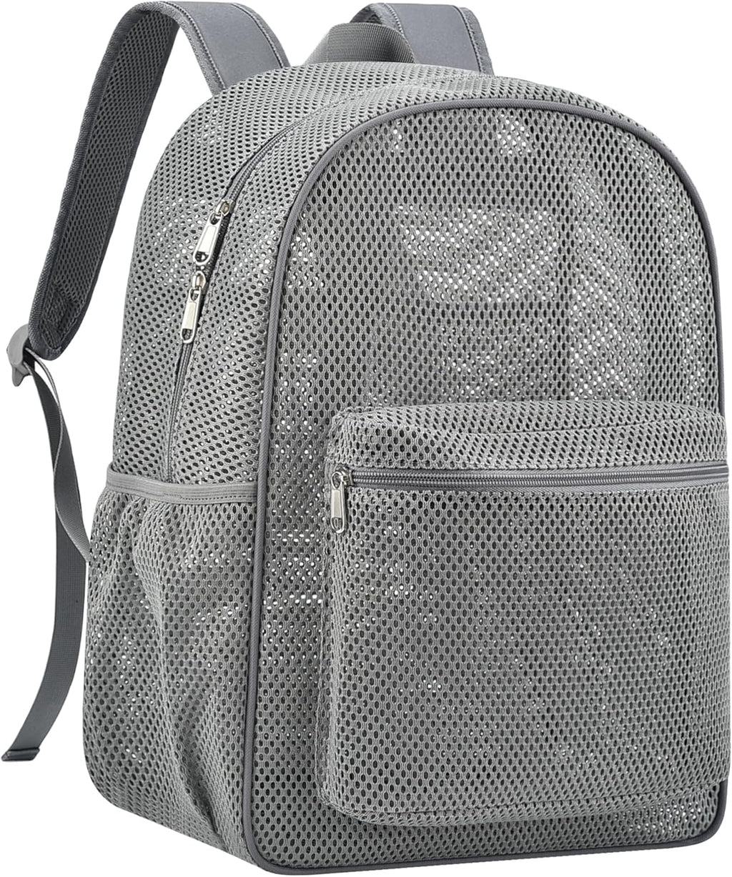 USPECLARE Heavy Duty Mesh Backpack - Semi-Transparent Design for College Students | Durable & Stylish