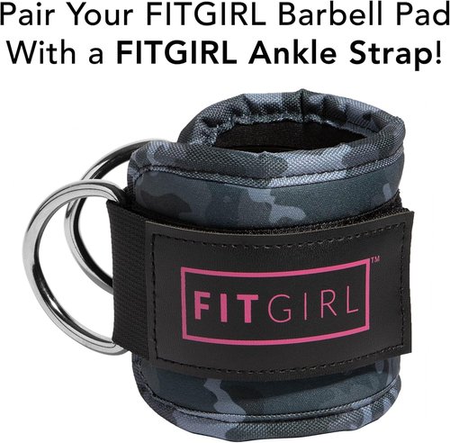 FITGIRL - Squat Pad & Hip Thrust Pad - Thick Cushion for Comfortable Leg Day | Secure Fit for Olympic Bar & Smith Machine