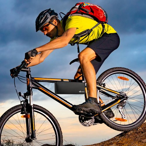 FLASLD Fireproof Electric Scooter Battery Hanging Bag, 16x6x4in Ebike Battery Bag, Electric Bike Bicycle Saddlebag